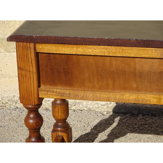 Vintage Bedside Table in Oak, 1980s For Sale - Image 14 of 15