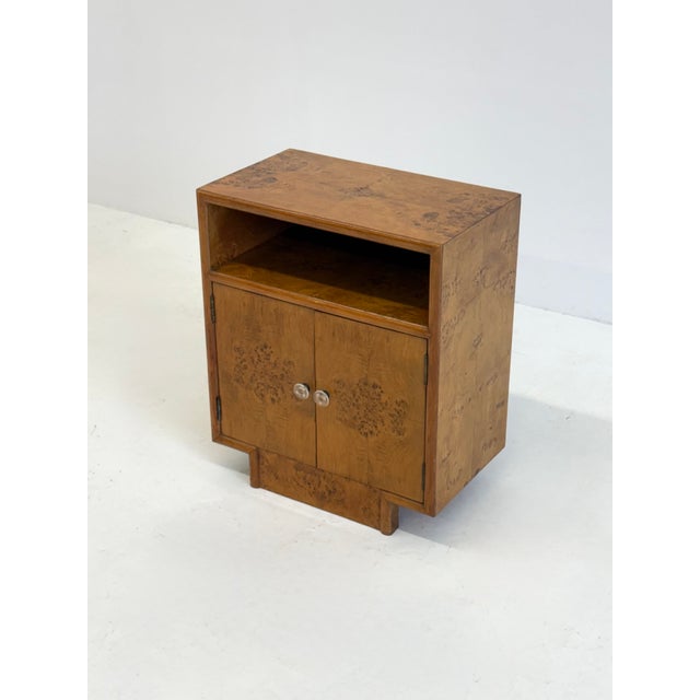 Mid-Century Modern Vintage Art Deco Bedside Tables with Root Wood, 1950s, Set of 2 For Sale - Image 3 of 12