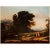 Army Green 1955 After Claude Lorrain "The Reconciliation of Cephalus and Procris", Vintage Full-Color Print For Sale - Image 8 of 8