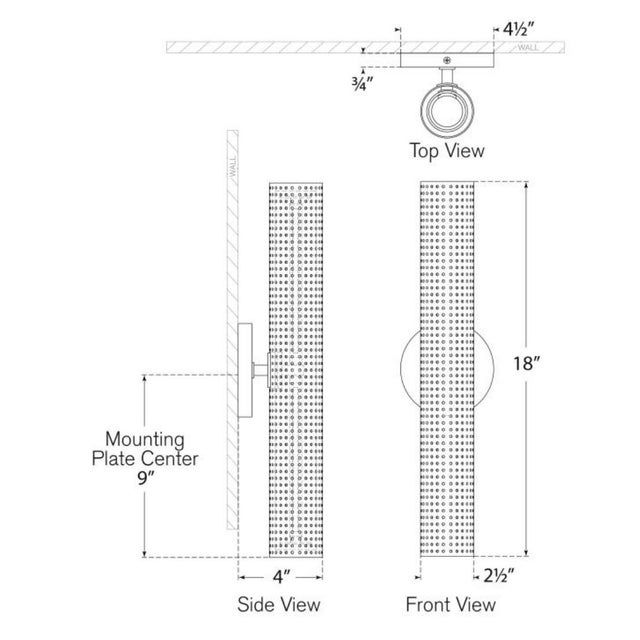 Visual Comfort Kelly Wearstler for Visual Comfort Signature Precision 18" Bullet Sconce in Polished Nickel with White Glass For Sale - Image 4 of 5