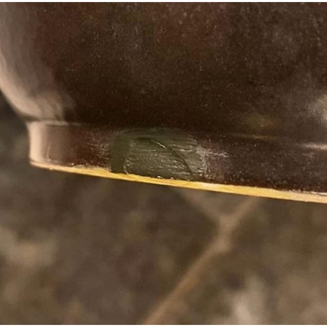 Brown Ceramic Floor Vase from Bay Keramik, 1970s For Sale - Image 8 of 9