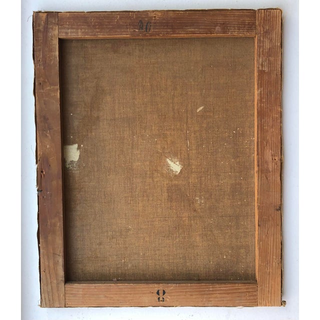 John Reitz, Promenade d'amoureux, 1929, Oil on Canvas For Sale - Image 8 of 9