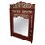 Red 19th Century Oriental Painted Red Lacquer Mirror, 1880s For Sale - Image 8 of 8