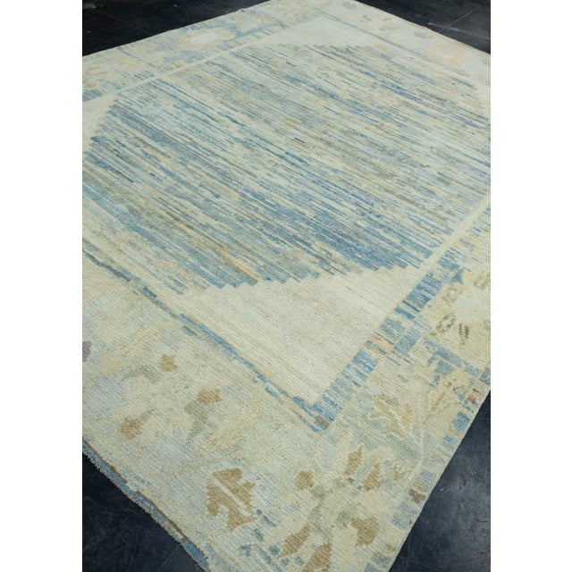 Turkish Turkish Oushak Rug 8'8" x 11'5" #18537 For Sale - Image 3 of 8