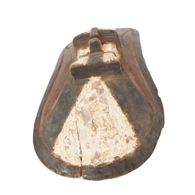 African Early 20th Century Songye Miniature Shield with Kifwebe Mask Icon For Sale - Image 3 of 7