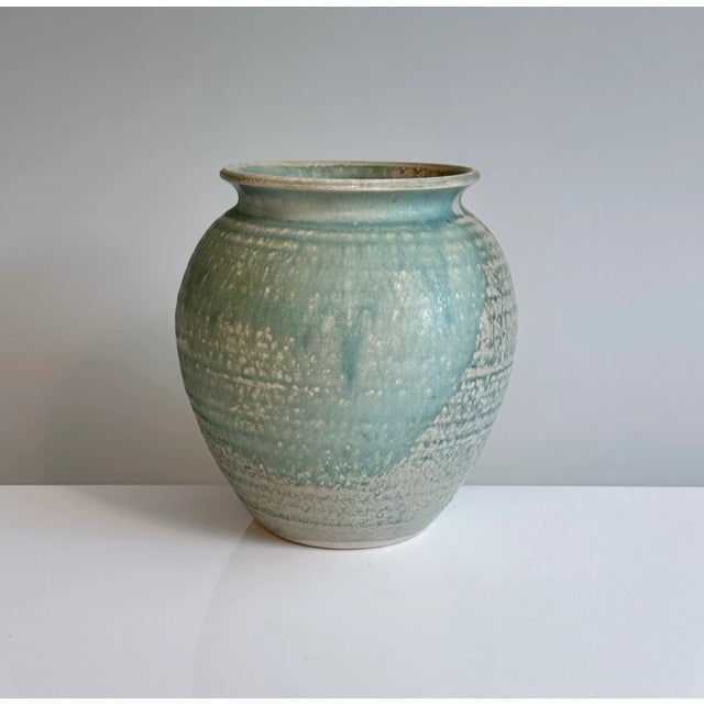 Rustic Studio Ceramic Art Vase with Modernist Graphic Decor by Helle Stenberg for Pottestuen, Denmark, 1960s For Sale - Image 3 of 18