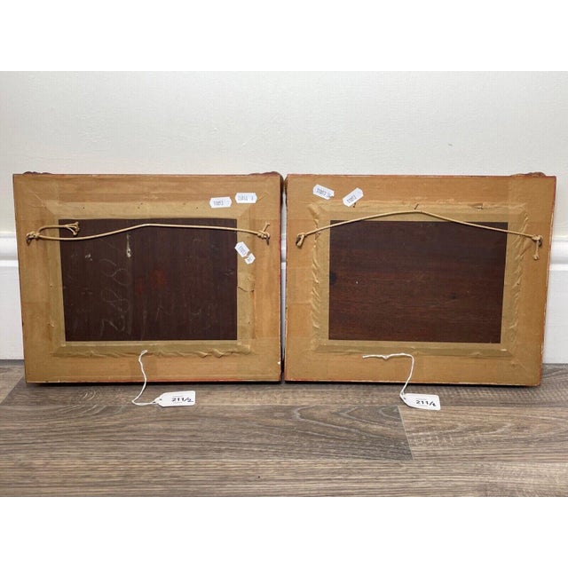 Antique Belgian Sheep Paintings Pair, Franz Van Severdonck Oil on Panel Pastoral Farm Scenes For Sale - Image 18 of 18