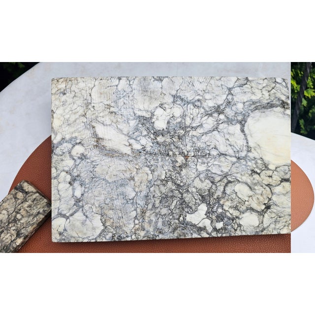 Art Deco Marble Inkwell and Blotter, 1920s, Set of 8 For Sale - Image 14 of 15