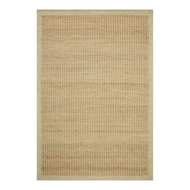 Amber Lewis x Loloi Lilah Natural / Antique Ivory 9'-3" x 13' Area Rug For Sale