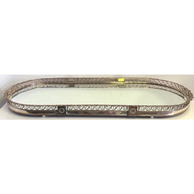 Large Sheffield Plate Mirrored Table Centerpiece / Plateau, Attributed Boulton For Sale - Image 16 of 18