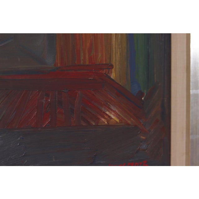 Tore Hultcrantz, City, 1960s, Oil on Panel, Framed For Sale - Image 11 of 18