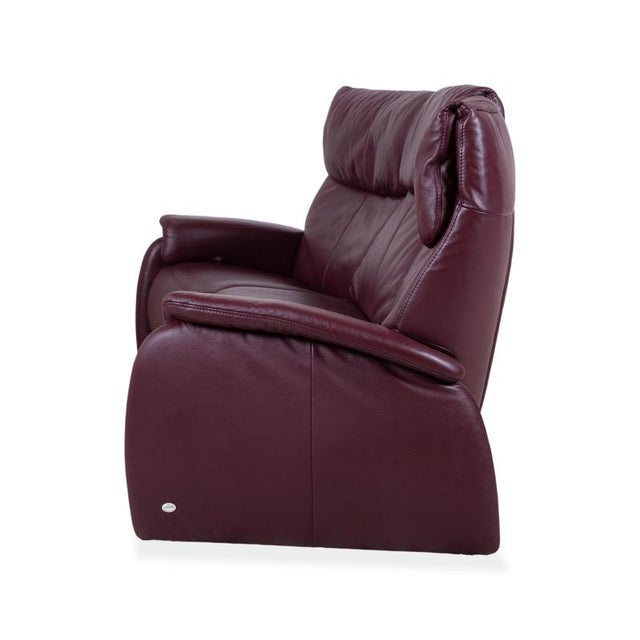Trapez Leather Three-Seater Red Manual Function Himolla Sofa For Sale - Image 16 of 17
