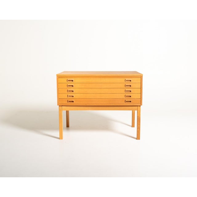 Swedish Oak Chest of Drawers from Hylte, 1960s For Sale - Image 11 of 11