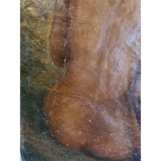 Hoshizaki Konosuke, The Nude Female Bathers, 20th Century, Impasto Oil on Canvas, Framed For Sale - Image 9 of 14