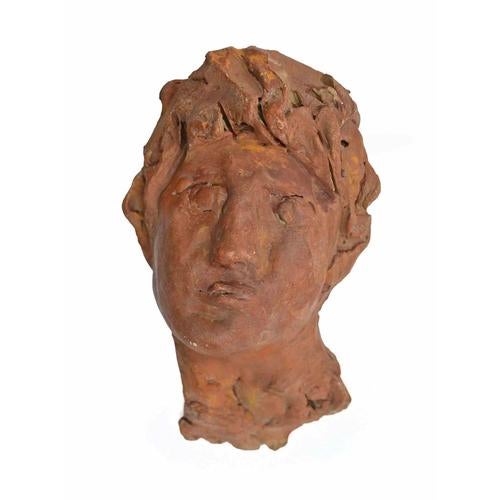 1960s Sirio Pellegrini, Portrait, 1960s, Terracotta For Sale - Image 5 of 5