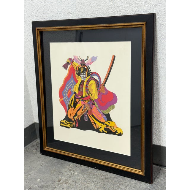 Design Plus Gallery presents the "Kubuki Actor" Print by Tom Kamifuji. This work presents a Kabuki warrior rendered in...