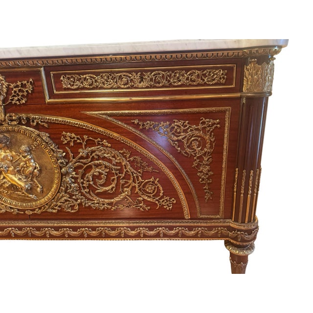 Mid 20th Century Louis XVI Style Commode Benneman and Stöckel Model for Marie-Antoinette For Sale - Image 5 of 5