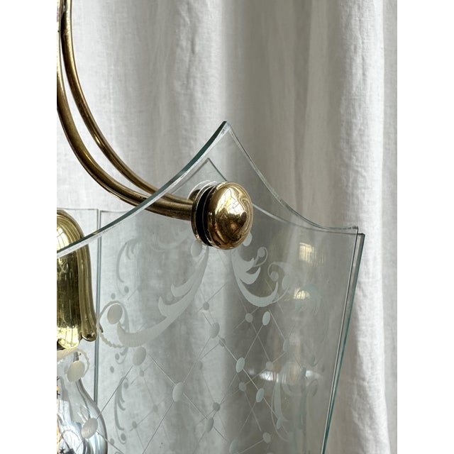 Glass Lantern Pendant by Pietro Chiesa for Fontana Arte, 1950s For Sale - Image 17 of 18