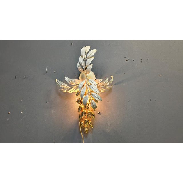 Vintage Floral Wall Lamp from Hans Kögl, 1970s For Sale - Image 9 of 18