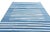 Sky Blue Handmade Cotton Natural Vegetable Dyed Area Rug, Sky Blue and White Striped Dhurrie-5'x7' For Sale - Image 8 of 12