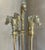 Brass French Brass Horse Head Fireplace Tool Set For Sale - Image 8 of 12