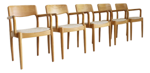 Vintage Dining Room Chairs by Juul Kristensen, 1960s, Set of 5