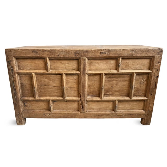 Antique Brick Elm Sideboard For Sale - Image 9 of 10