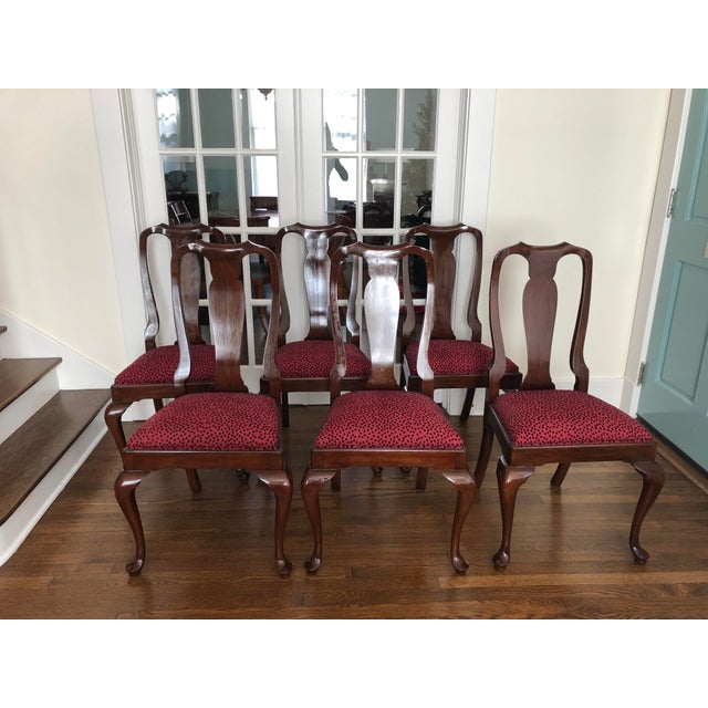 Henkel Harris Wild Black Cherry Dining Chairs Set Of 6 Chairish