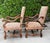 Wood Vintage Baroque-Style Carved Armchairs With Scrolled Arms, Pair For Sale - Image 7 of 12