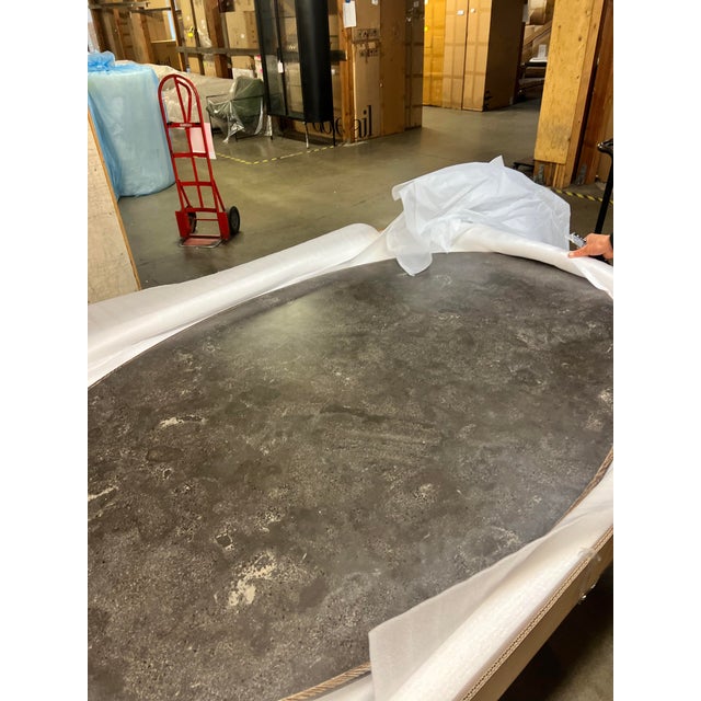 Bluestone Oval Dining Table For Sale - Image 10 of 11