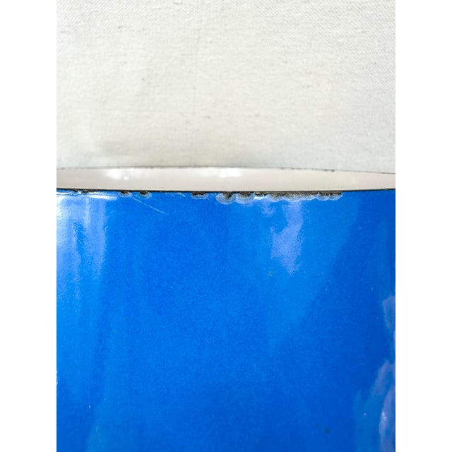 Metal Mid-Century Modern Dansk Kobenstyle Blue Enamel 8-Quart Stock Pot by Jens Quistgaard For Sale - Image 7 of 9