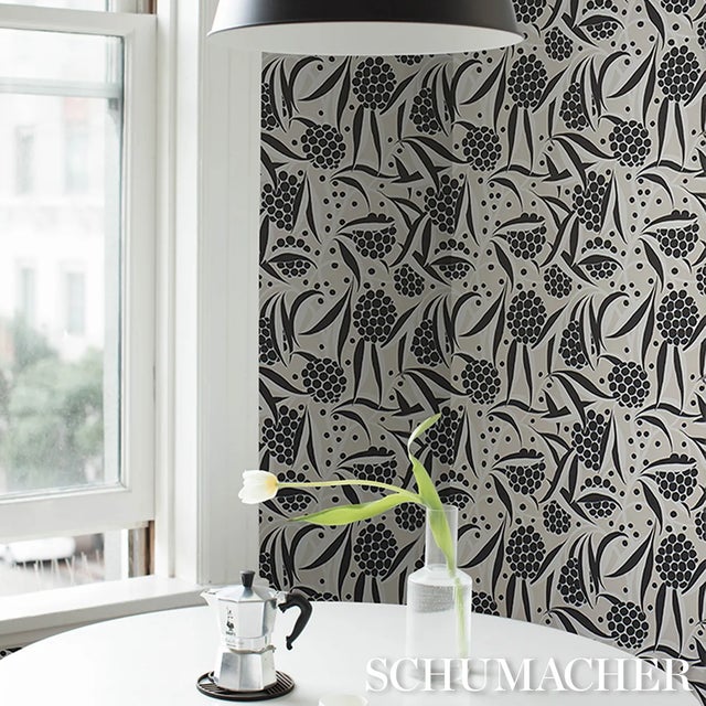 Not Yet Made - Made To Order SAMPLE - Schumacher Rubus Wallpaper In Stone For Sale - Image 5 of 5