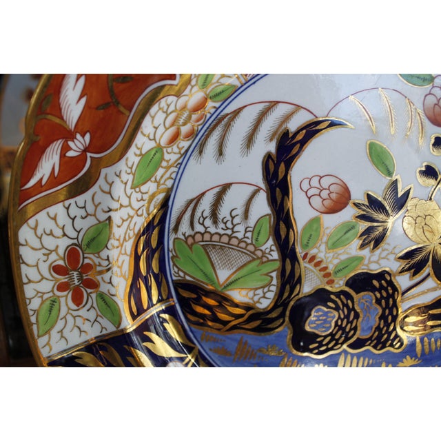 Pair of Early Spode Imari “Rock and Tree” or “Money Tree” Pattern Plates For Sale - Image 6 of 14