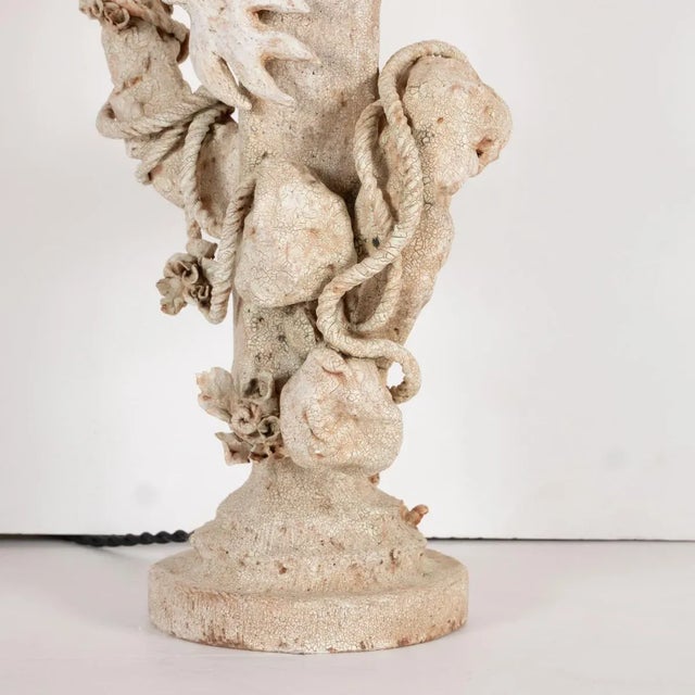 White "Reef Lamp #2" Ceramic Table Lamp by a Great Hush For Sale - Image 8 of 12