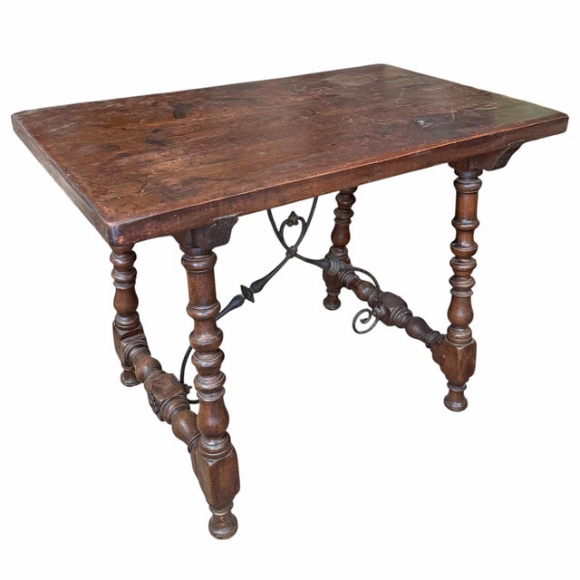 Wood Pair of 19th Century Spanish Tables For Sale - Image 7 of 18
