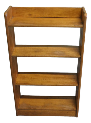 Art Deco Open 4-Shelf Bookcase, 1930s