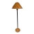 Vintage 1980s Wildwood Traditional Burl Wood Floor Lamp – Heavy Turned Base, Elegant Conical Shade For Sale