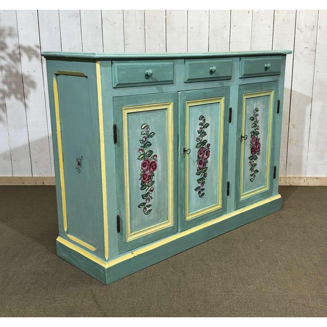 Three-Door Sideboard in Chestnut and Fir, 1930s For Sale - Image 16 of 18