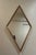 Wood Vintage Diamond-Shaped Mirror, 1970s For Sale - Image 7 of 7