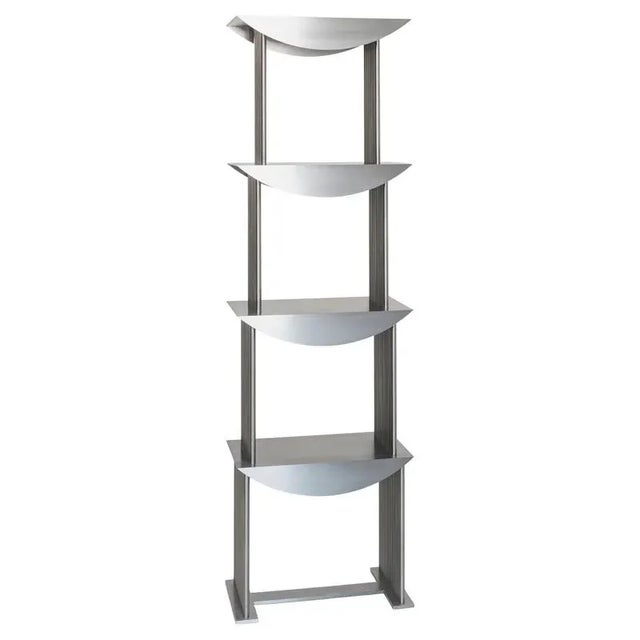Standing Shelf in Stainless Steel by Sashaxsasha For Sale - Image 16 of 16