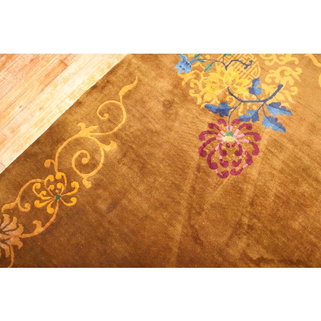 Zabihi Collection Chinese Art Deco Room Rug - 9' x 11'6" For Sale - Image 10 of 12