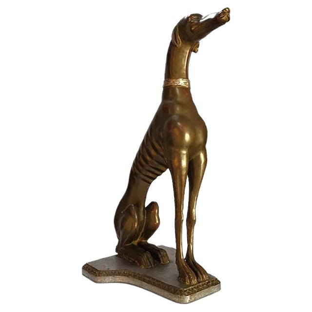 Greyhound Dog Sculpture, Italy, 1900s For Sale