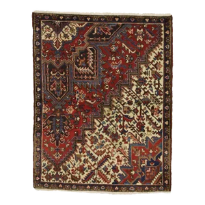 Vintage Persian Heriz Rug, 03'03 X 04'01