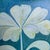Contemporary Original Framed Flower Painting, Green Botanical Wall Art, Oil on Canvas in Gold Frame, 14x14 Minimalist Boho Home Deco For Sale - Image 3 of 4