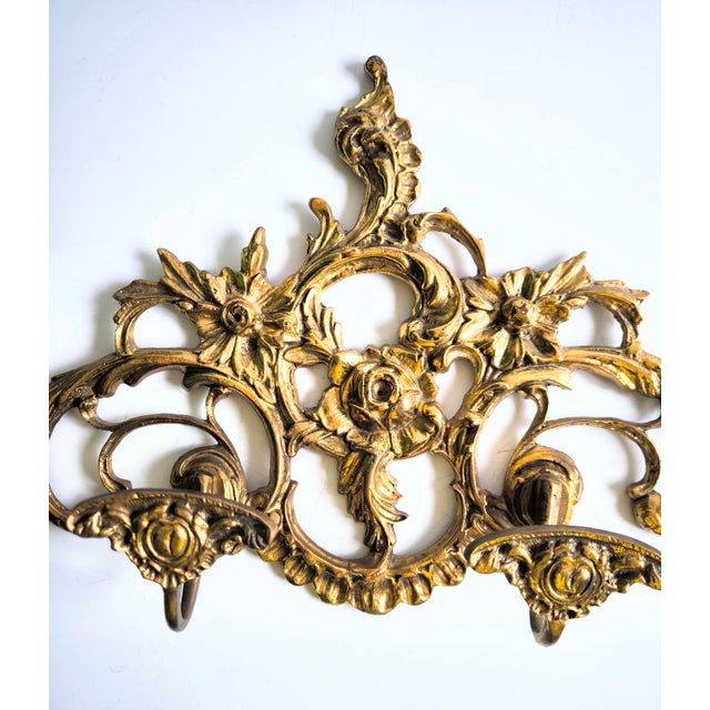 French Imperial-Style Bronze Coat Rack From the 1950s For Sale - Image 11 of 14