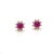 Natural Ruby Diamond Earrings 14k Gold 1.25 TCW Certified For Sale - Image 12 of 14
