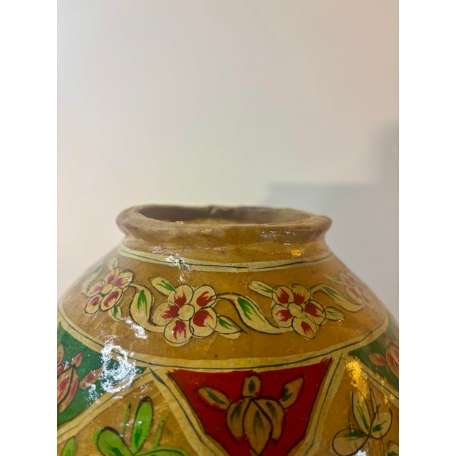 A beautiful antique camel bladder lamp diffuser dating to the early 20th century. Handcrafted from an inflated and...
