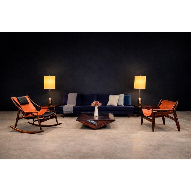 This rocking chair by Liceu de Artes e Ofícios is a strong example of Brazilian modern design from the 1960s. The chair is...