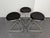 Black High Dot Bar Stools by Arne Jacobsen for Fritz Hansen, Denmark, 1968, Set of 3 For Sale - Image 8 of 8