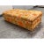 Orange Patricia Edwards for Partridge Bespoke Upholstered Ottoman + Casters For Sale - Image 8 of 12